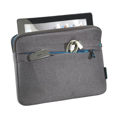 Pedea Tasche mit Zubehörfach für Tablet 25,6 cm (10,1 Zoll) grau - 2