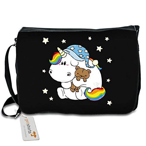 getshirts - Pummeleinhorn - Schultertasche - Night - black uni
