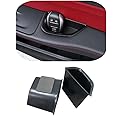 Vesul Black Front Row Door Side Storage Box Handle Armrest Phone Container Fits on Alfa Romeo Giulia Sedan 2017 2018