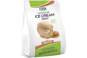 WHY NATURE LOW SUGAR ICE CREAM ZERO - Preparato Per Gelato Proteico - Senza Glutine - Gusto Biscotto - 200 gr