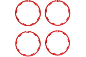 Albedel Bicycle Flywheel Washer Spacer Cassette Headset Gasket Hub Bottom Bracket Bike Cycling Flywheel Axle for MTB Road Bike 1 mm 1.5 mm 2 mm 2.5mm (4 pcs) Red