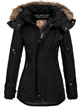 Jet Lag Damen Jacke Winterparka SW-61B figurbetont Kapuze Fellrand
