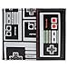 Price comparison product image Nintendo NES Controller Patterned Gaming Black Bi-Fold Wallet