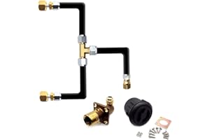 DN AUTOGAS PARTS Punto di riempimento a baionetta GPL con due adattatori girevoli per bombole di gas It, tubo e scatola nera da 3 metri