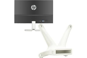 3IDEE Adaptador VESA Compatible con Monitor HP (22f, 22es, 22ea, 24f, 24fw, 24es, 24s, 24ea, 27f, 27fw, 27es, 27ea) - Juego de Tornillos Incluido - 75x75 mm (Blanco)