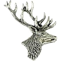 Spilla Smaltata White Stag Of Arran – Distintivo Qualità Da Collezione