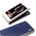Quality Style Iphone 5 5G 5S Navy Blue Leather Flip Case Cover with Two Card Slot for Apple Iphone 5 5G 5S