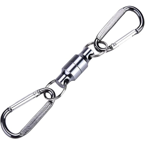 N-K Porte-clés Alpinisme Boucle Portable Aimant Puissant Extérieur Accessoires Suspendus Noir