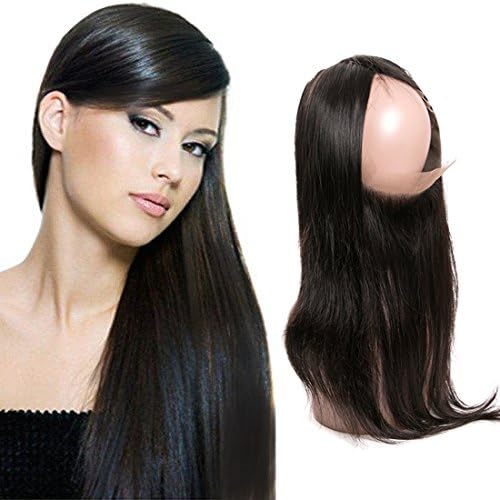 360 lace frontal closure with Baby Hair straight hair lace frontal natural hairline 130% density Black Friday 18inch(360)