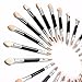 LuckyFine 100Pcs Disposable Make-Up Eye Shadow Sponge Lip Brush Applicator Cosmetic Tool