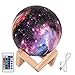 Price comparison product image Moon Lamp 3D Print Moon Light with Wooden Stand Rechargeable Moon Lamp Night Light Lamp 16 LED Colors Remote Touch Control Dimmable Decorative Moon Light for Baby Kids Birthday Party (5.9 inch)
