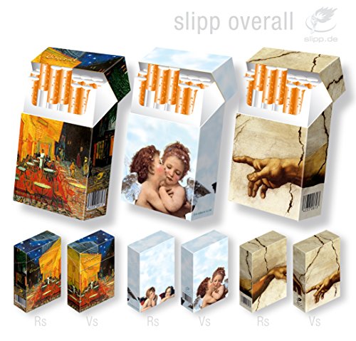 3x slipp overall freie Wahl – Hülle für Zigarettenschachteln / Zigarettenschachtel Überzieher aus Karton // EGO Set 3 => 3 Stück freie Wahl, näheres s. Beschreibung – Größe s. Beschreibung - 6