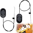 2 Pcs Recliner Release Pull Handle Universal Sofa Chair Recliner Replacement Handle Parts Metal Couch Style Pull Chair Release Handle with Cables for Ashley and Major Recliner Brands Sofa（Black）