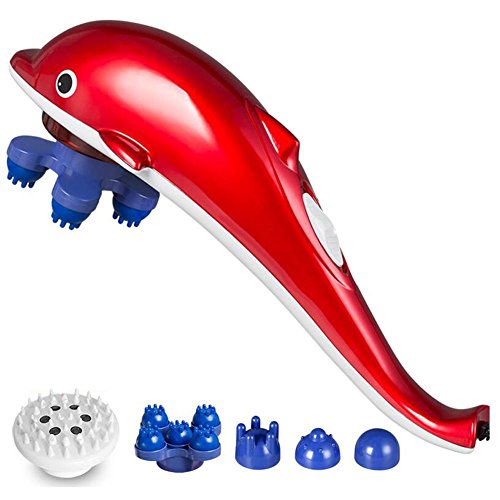 Preisvergleich Produktbild Huwai Tragbares Massagegeräte, Handmassagegerät, Klopf-Massagegerät Variable Geschwindigkeitsanpassung und Anti Rutsch Design für Schultern, rücken, am Nacken, Knien, am Bein, Fuß, C