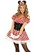 Produktbild CMFashion Damen Kostüm Minni Kleid Maus Mouse mit Ohren Mäuschen