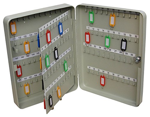 2xKey Cabinet Steel with Lock and Wall Fixings 160 Keys - KC160