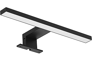 ‎LIGHT GALAXY ... IHR LICHTLIEFERANT Light Galaxy ... Ihr Lichtlieferant LED Spiegelleuchte 30 cm Schwarz – 5W 550 lm 4000K Neutralweiß – Bad Spiegellampe IP44 für Spiegel Schrank Wandmontage