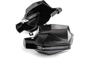 ‎EVOMOSA Motorrad Handschutz 7/8 22mm Griffschutzschild mit Signalleuchte für Motocross Scooter Winddichte Lenker Handschutzausrüstung