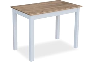 ‎METDREW METDREW Esstisch aus Holz | esstisch 90x60 | holztisch | tisch für 2 Personen | klein tisch | skandinavisch | Wohnzimmertisch | Tisch aus Kiefernholz | küchentisch weiß | Tischplatte: Craft Eiche Gold