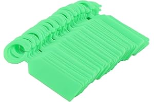 Emoshayoga 100 szt. etykiety z imieniem kwiatu, roślinne znaczniki do drzew, plastikowe znaczniki do drzew, karta do etykiet, do przedszkola, ogrodu, ogrodu, ogrodu, rośliny, drzewa, wiszące etykiety do botanicznego ogrodu, na farmie, na sadzie (zielone)
