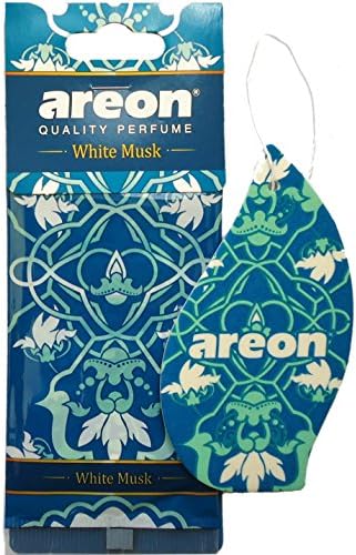AREON Orient Car Air Freshener White Musk Oriental Perfume Hanging 2D Paper Scent Pack of 1