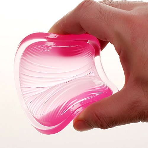 HIMRY weiche Handballenauflage Crystals Gel, Herz Form Gel Handgelenkauflage, Rutschfeste Fleckenresistente Silikon Flex Auflage, Pink, KXC5112 pink - 6