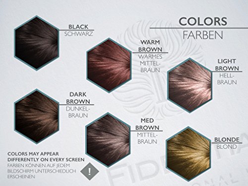 Fidentia Premium Schütthaar Streuhaar – Professional Line Haarverdichtung BEI LICHTEM, FEINEM HAAR 10g, Dark Brown – Dunkelbraun - 3
