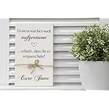 Gestern war aufgeräumt - Holzschild personalisiert