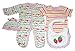 New Strawberry Sleepsuit, Vest, Bib, Hat and Mitts Set for Baby girl newborn, 0-3 months & 3-6 months (3-6 months)