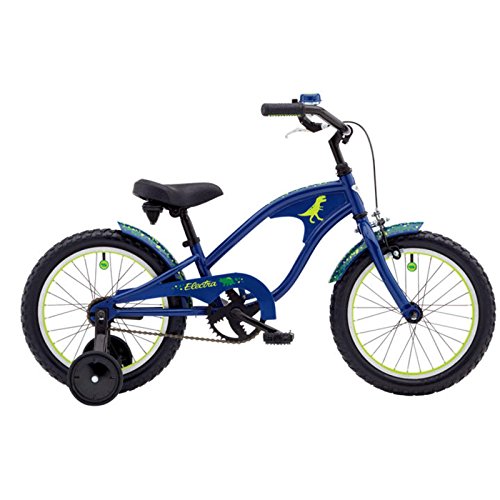Electra REX 16 Zoll Kinder Fahrrad mit Stützräder Jungen T-Rex Dunkel Blau, 528784