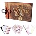 Produktbild HOKEKI Our Adventure Book Fotoalbum DIY Handgemachtes Scrapbook, Geburtstag Jahrestag Geschenk, 80 Seiten, 40 Blätter, 29.3 cm x19 cm, mit Zubehör-Kit