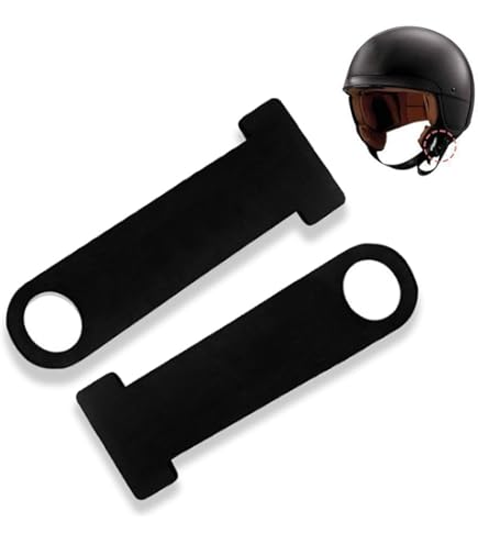 PLKSEI Fibbia A Sgancio Rapido Per Casco Moto/Bici - 2 Pezzi, Regolabile, Nylon E Metallo