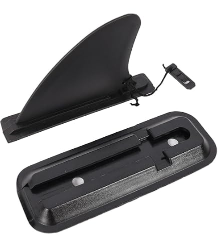 Pinna Centrale Staccabile Per Kayak E SUP - DSHE In Nylon E Fibra Di Vetro, Colore Nero - 2