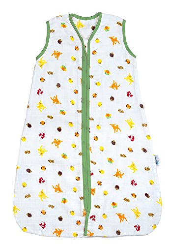 Schlummersack Baby Musselin Sommerschlafsack 0.5 Tog - Waldtiere - verschiedene Größen