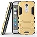 Produktbild SsHhUu ZTE Axon 7 Mini Hülle, Stoßsichere Dual Layer Hybrid Tasche Schutzhülle mit Ständer für ZTE Axon 7 Mini (5.2") Gold