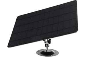 CRGANGZY 5V 20W Tragbares Solarpanel Micro USB Ladegerät Outdoor 3 Meter Kabel IPX6 Wasserdicht IP CCTV Überwachungskamera Monitor Netzteil Schwarz