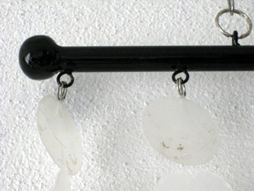 Muschelvorhang aus echten Capiz-Muschelscheiben als Raumteiler, Türvorhang, Wanddeko - 5