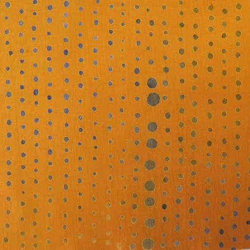 Cotton Fabric - Fat Quarter - Andover - Chroma - Handcrafted Batik Pinpoint Gold