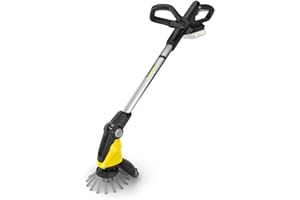 Kärcher 18 V Cordless Weed Remover WRE 18-55, Nylon Bristle Head with max. 2800 RPM, pivoting Cleaning Head, Telescopic Handle, can be Used with The Kärcher 18 V Battery, Without Battery
