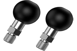 Sptchapn 1" Ball Mount Holder Portable Tripod Ball Adapter Motorcycle ATV Rear View Mirror Screw Ball Head with Threaded Bolt 3/8-16 Compatible with Ram Mounts (SZ-M3/8) 2 sets