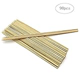 La longitud de cada barra es de 25 cm / 10 pulgadas, los pinchos de bambú son una buena ayuda para tus tareas de cocina