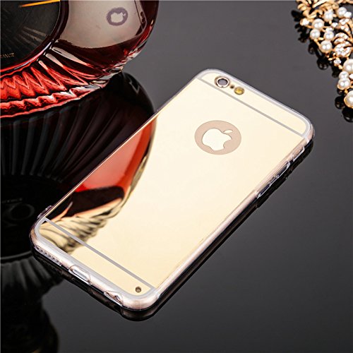 Shinny Spiegel weicher TPU Silicon Edge-Ultra-dünne Geschäfts-Telefon-rückseitige Abdeckung Casesforiphone 6 6s 6Plus 6splus 7 7plus