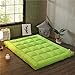 Produktbild Schlafmatte bequeme Matratze Collapsible Reichlich dicke Tatami-Fußmatte, Groß Einfach zu tragen33 Verschiedene Größen Schlafsaal Queen-King Waschbar Futon Matratzenauflage-cremeweiß 135x200cm (53x79