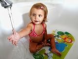 Salinka Rutschfeste Badematte Dschungel – FREI von Phatalaten und Blei – Rutschfeste Matte für Badewanne und Dusche – aus strapazierfähigem mehltau- und schimmelresistentem PVC – viele starke Saugnäpfe – praktische Tasche für einfachen Transport – kostenloses E-Book - 3