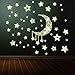 Produktbild Pingxia Grün Fluoreszierend Wandtattoo Selbstleuchtende Schönen Sternenhimmel Wandaufkleber Leuchtkraft und Leuchten Abnehmbare Wandsticker für Kinderzimmer Schlafzimmer Wohnzimmer