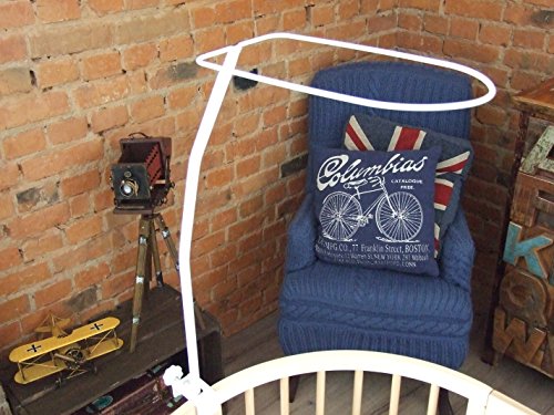 ComfortBaby ® Himmelstange / Himmelhalter Gesamthoehe ca 1,50m in weiss - 3