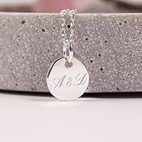 Personalisierte Namenskette, 925er Silberkette mit Gravur, Kette mit Gravur, Initalkette