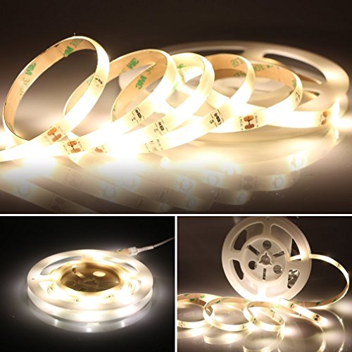 Amagle Bewegung aktiviert Bett Licht, Flexible LED Streifenlicht, Auto Ein/Aus Bewegungsmelder Nachttischlampe, Bewegung aktivierte LED-Lichtleiste (zwei Sensoren) - 3