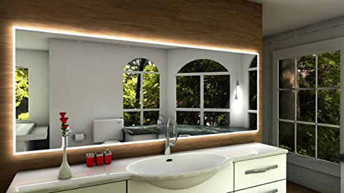 Pontivy Badspiegel mit LED Beleuchtung – B: 140 cm x H: 60 cm - 2