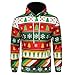 Produktbild Mymyguoe Jacke Herren Weihnachten Kapuzenpulli 3D Printed Christmas Pullover Langarm Kapuzenpulli Tops Bluse Freizeitjacke Sweatjacke Pullover Sweatshirt